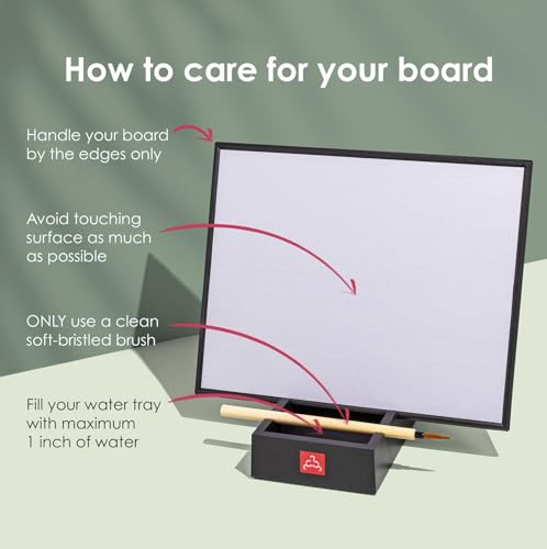 Buddha Board – The Original Water Painting Board for Mindfulness & Creativity – Unique Gift for Artists, Adults & Kids – Mess-Free Zen Art Supplies