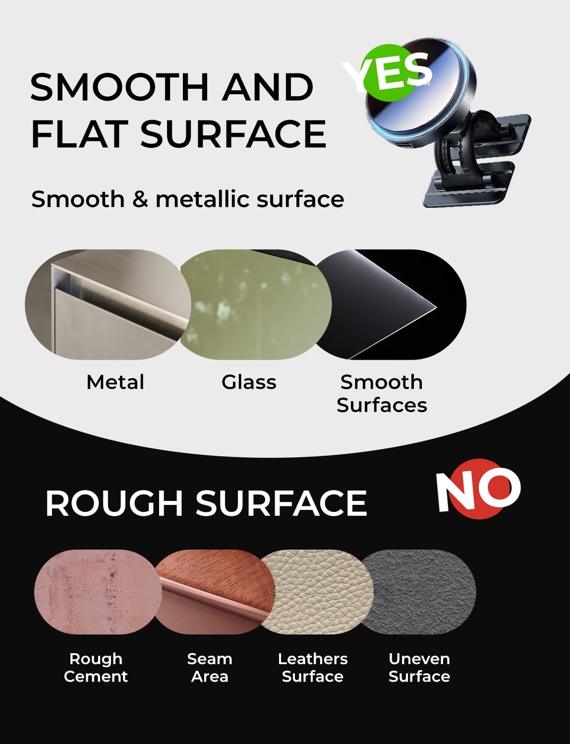 LISEN for 15W MagSafe Car Mount Charger,Magnetic Wireless Cars Charger,Magnetic Phone Holder for Cars,Phone Holders for Your Car Accessories for Men Women Jeep Ford F150 for iPhone 17-12,Samsung,Gifts