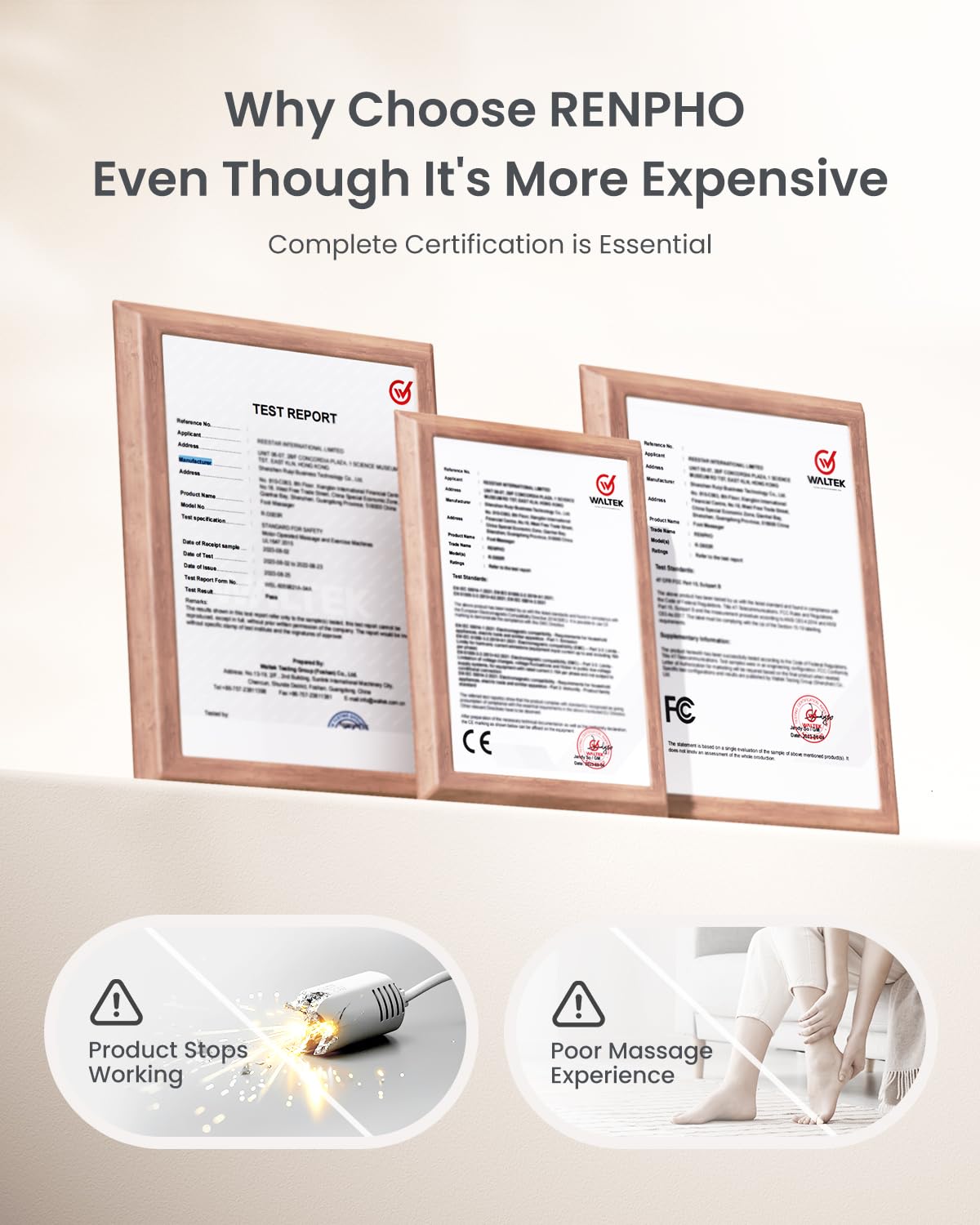 RENPHO Foot Massager Machine with Heat [2026 Upgraded], Shiatsu Foot Massager for Plantar Fasciitis, Birthday Day Gifts for Her Him, Cordless Control, FSA Eligible HSA Store Eligible, Black