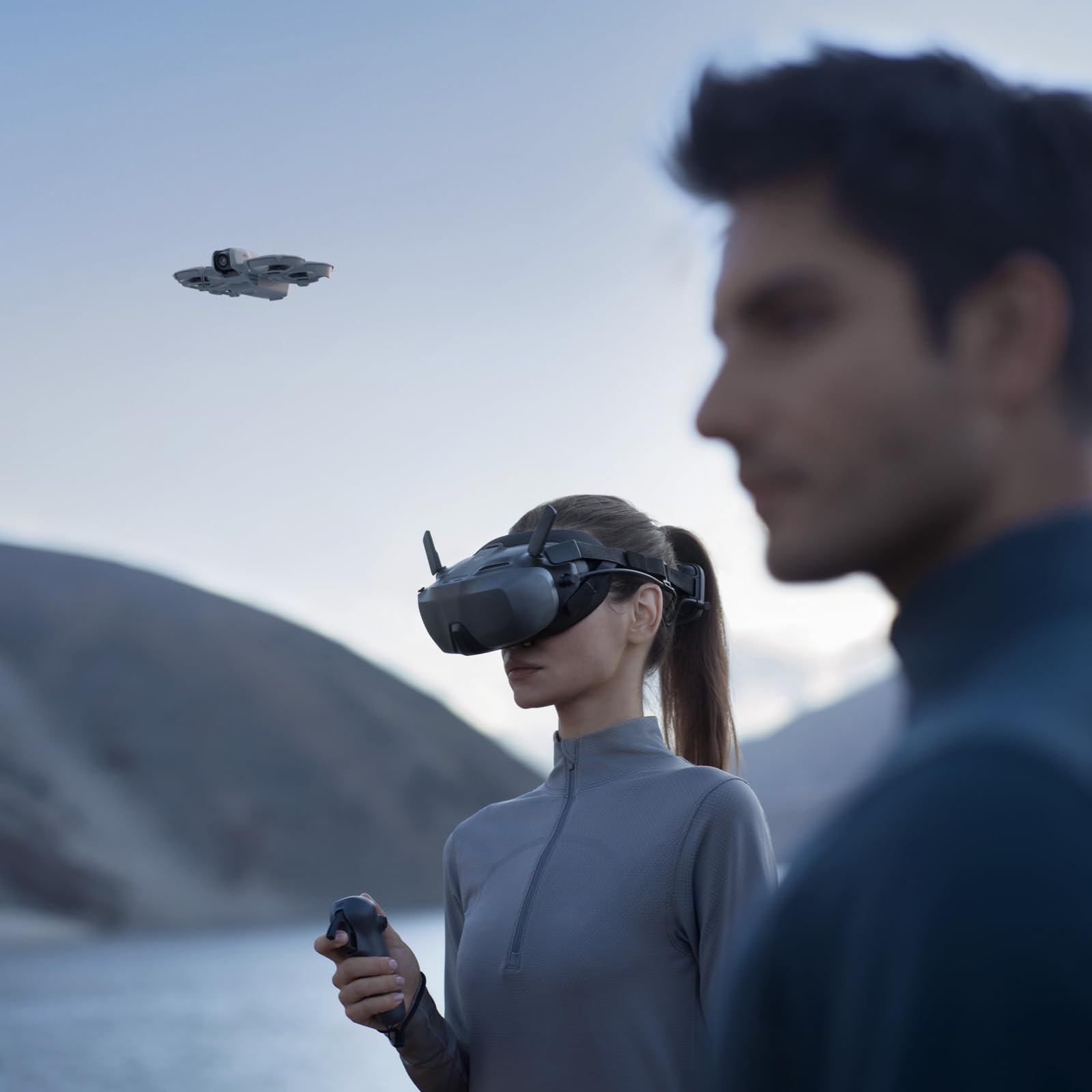 DJI Neo Motion Fly More Combo, Mini Drone with 4K UHD Camera for Adults, 135g Self Flying Drone that Follows You, Palm Takeoff, Subject Tracking, QuickShots, with RC Motion 3 and 3 Batteries