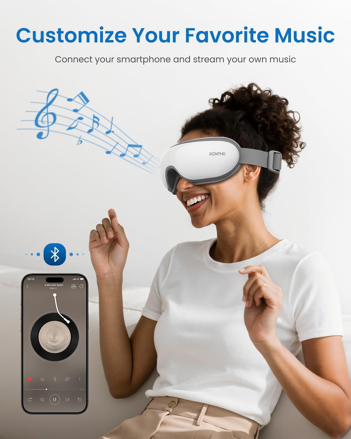 RENPHO Eye Massager with Heat, Birthday Gifts for Women Men Her, FSA Eligible HSA Eye Mask for Migraine,Sleep Mask for Dry Eyes Relax, Reduce Strain for Men Dad Eyeris 1