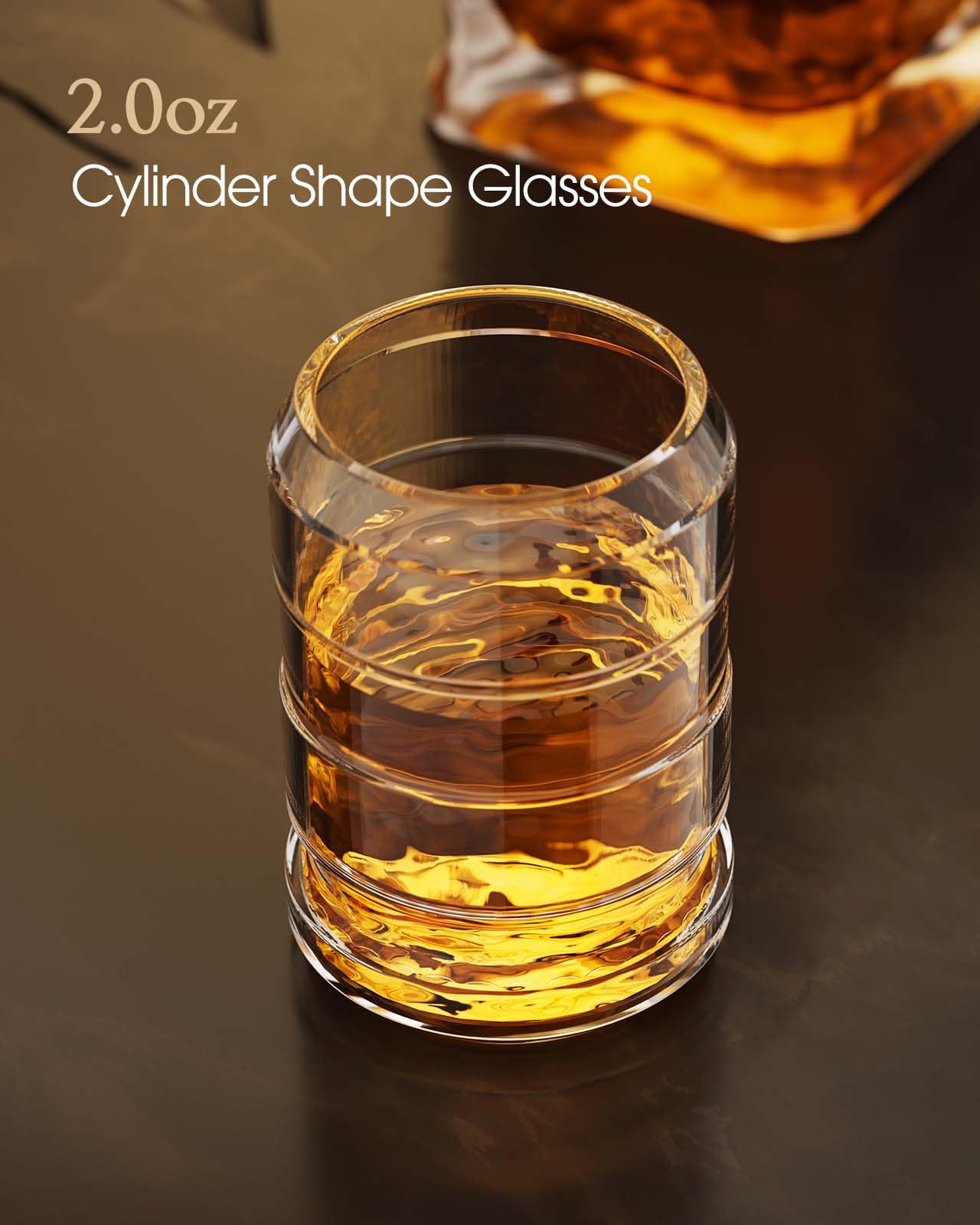 Gun Whiskey Decanter Sets for Men, Kollea Liquor Decanter Set with Shot Glass, Handcrafted Birthday Gifts for Men Dad Brother, Anniversary Set for Him Husband, Home Bar Drinking Party, Valentine's Day