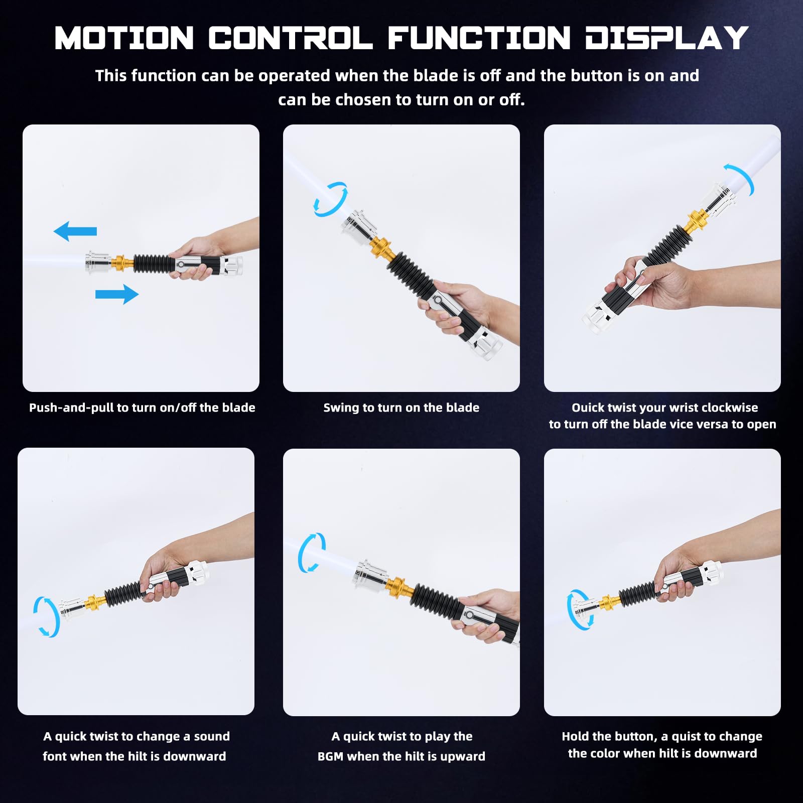 Saberforms Lightsaber Dueling Light Saber with 12 RGB Colors 16 Sound Fonts and Motion Control, Force FX Lightsabers with Premium Metal Handle and Replaceable Blade, Light Sabers for Adults, Kids