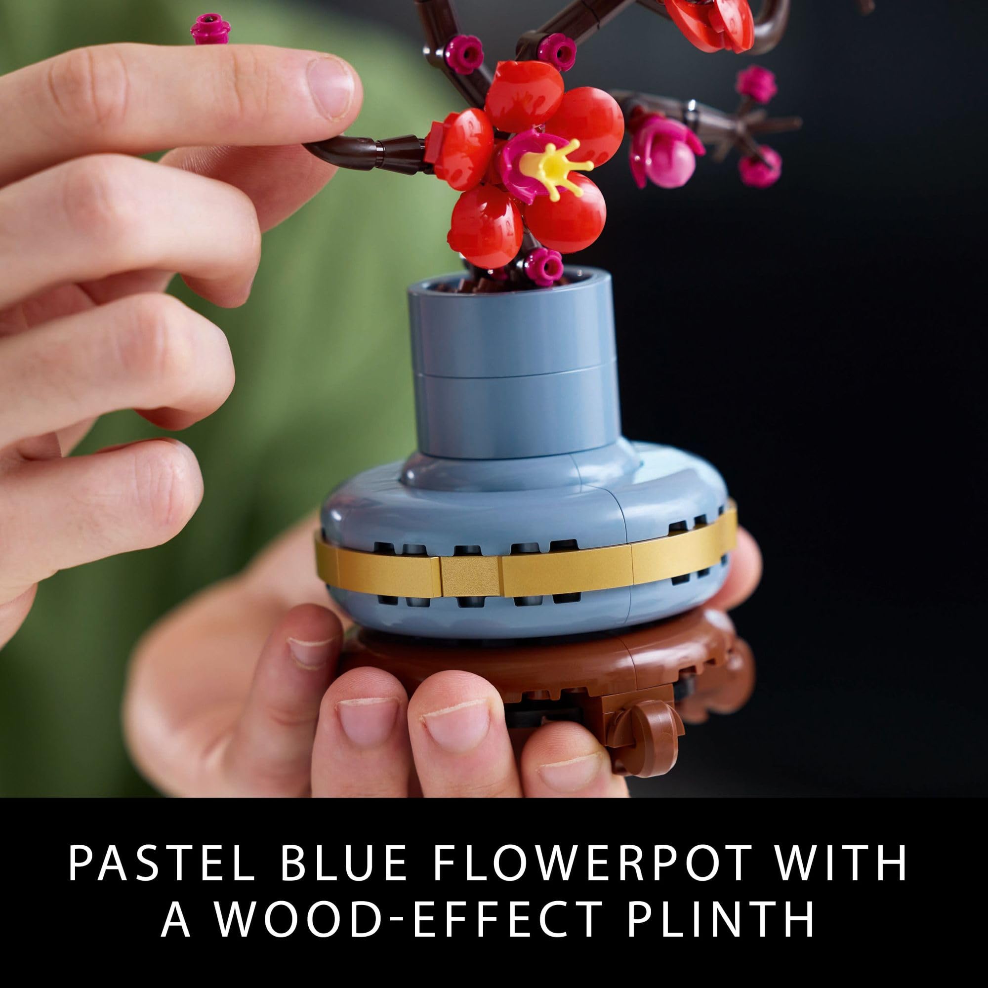 LEGO Botanicals Plum Blossom Building Sets for Adults - Artificial Flower for Dinner Table Centerpiece, Living Room Home Decor, Ages 18+ - DIY Craft Kits - Gift for Birthdays - 10369