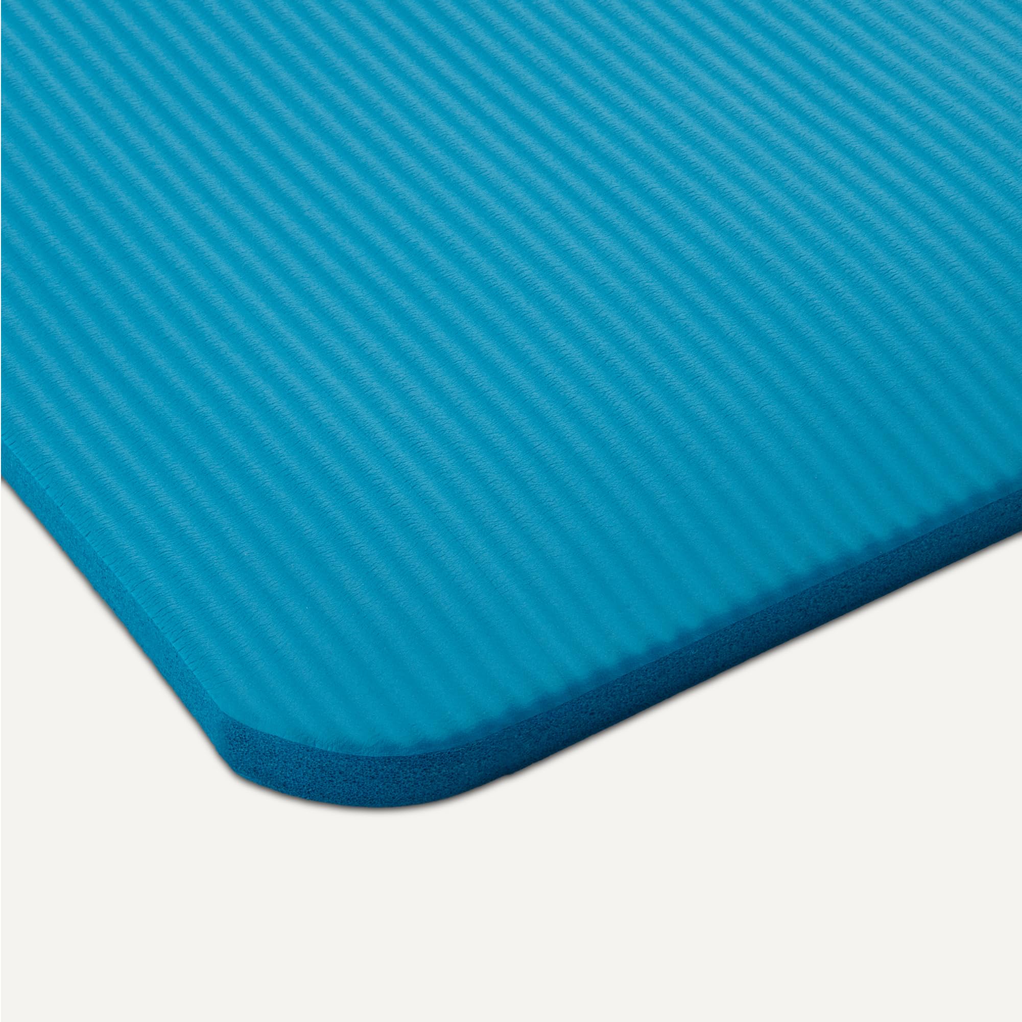 Amazon Basics 1-Inch Extra Thick Workout Exercise Yoga Mat with Carrying Strap, 74" x 24", Aqua